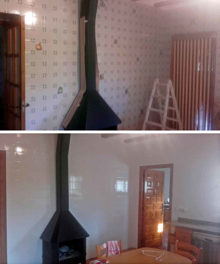 Pintura azulejos cocina